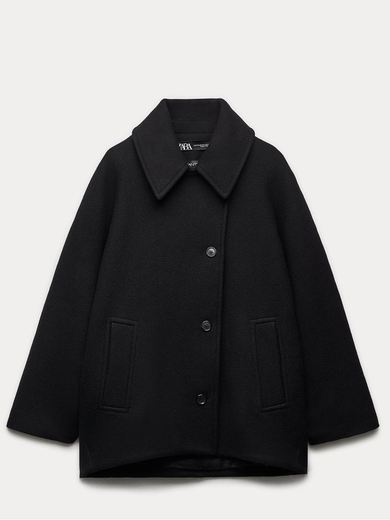 Zara Jackets & Blazers - NWT CROPPED MANTECO WOOL COAT ZW COLLECTION